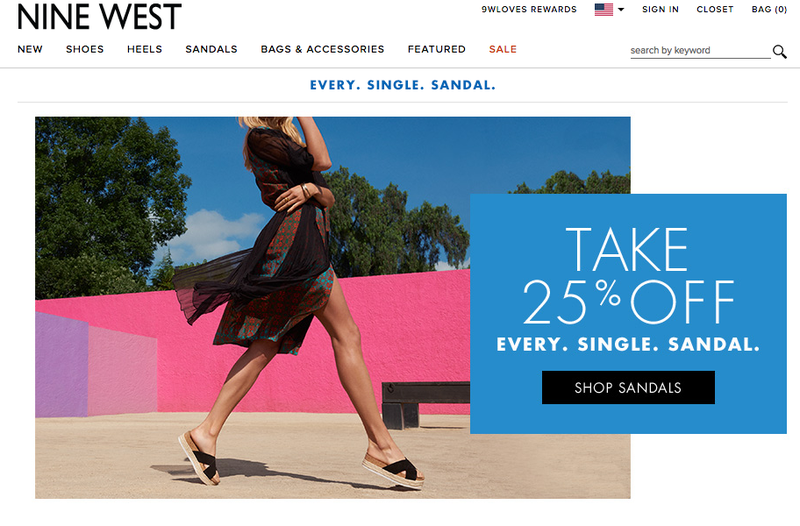Nine West, 25% off Sandals